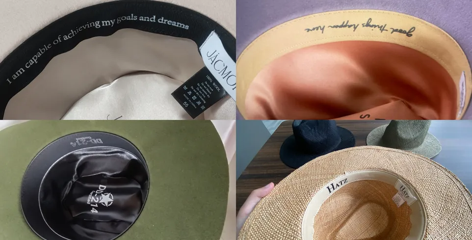 Hats with Custom Label